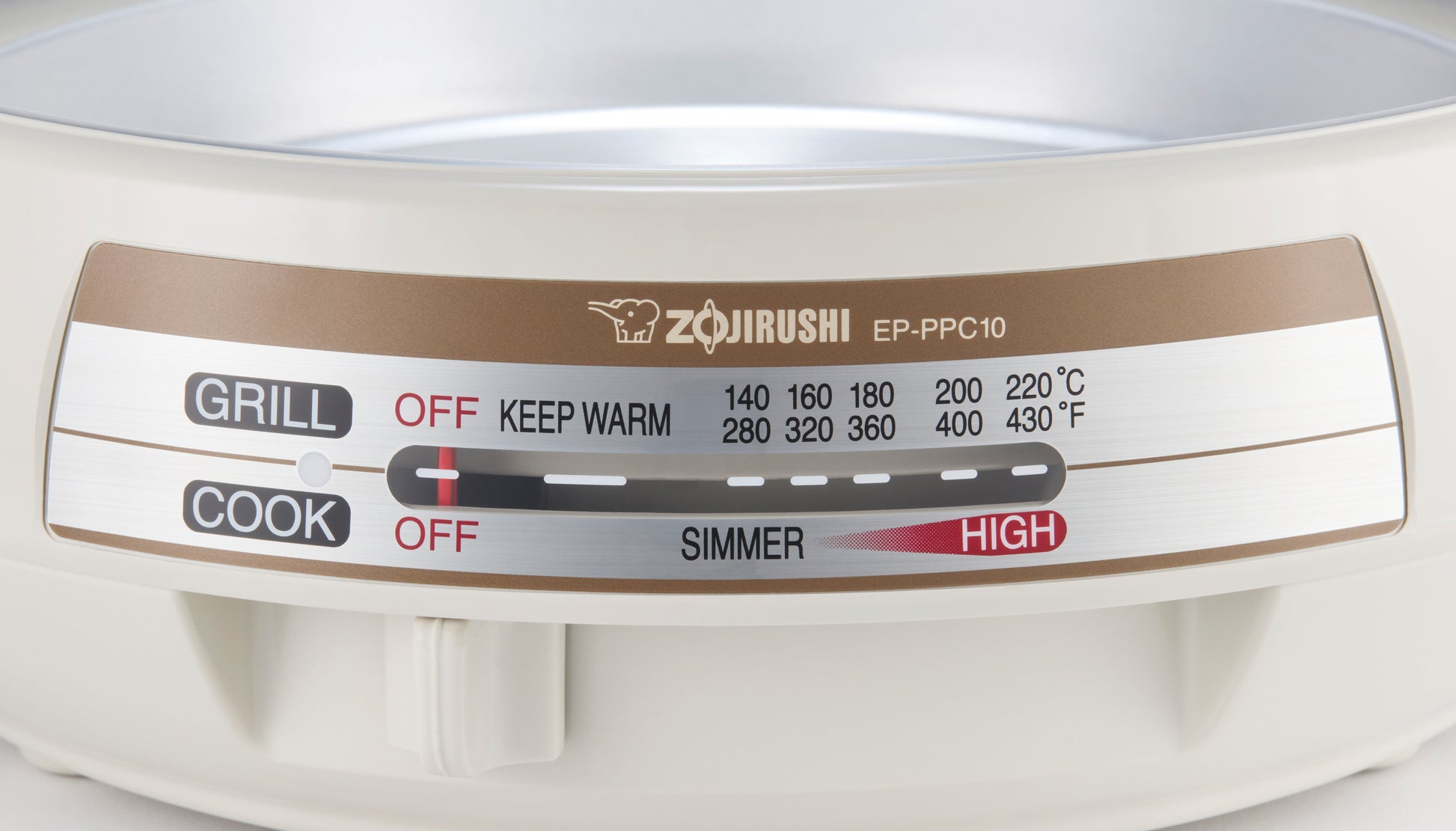 Adjustable temperature settings from Keep Warm (176°F / 80°C) to 430°F (220°C)