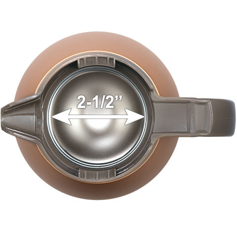 2-1/2" extra wide opening