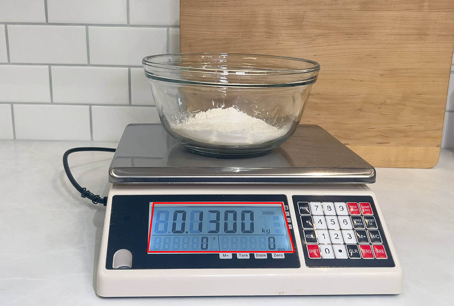 Zojirushi Food & Culture Blog Feature Image - The Secret to Perfect Bread Measuring - Measuring flour with digital scale