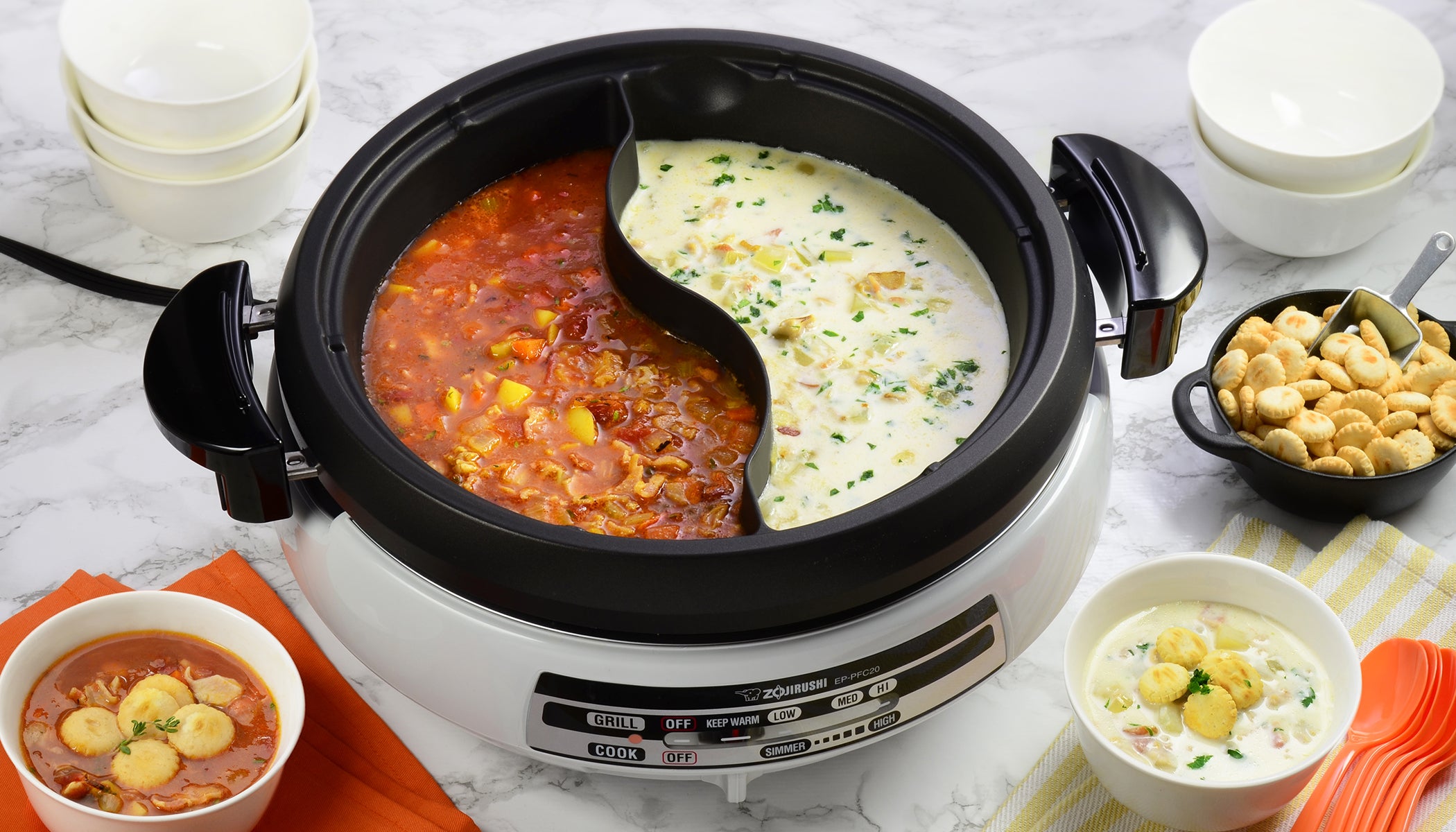 Zojirushi ELECTRIC SKILLET EP-PFC Recipe - Clam Chowder Duo