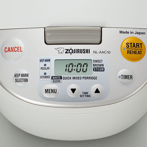 Easy-to-read LCD control panel with Clock (24H)