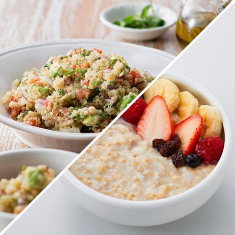 Convenient quinoa and steel cut oatmeal settings