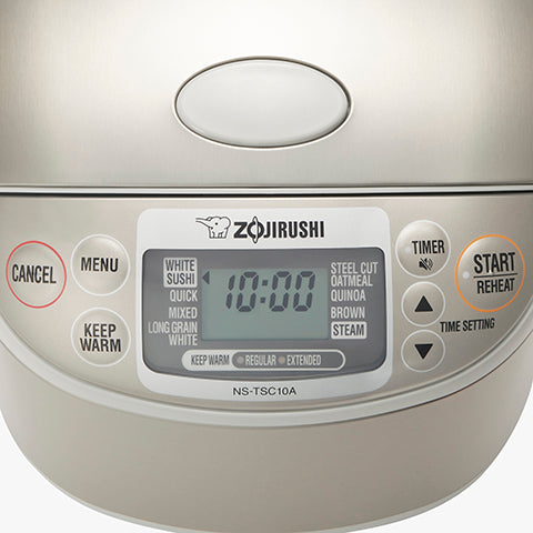 Easy-to-read and -use LCD control panel with Clock and Delay Timer