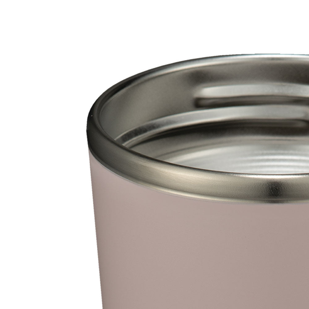 Special manufacturing technique applied to round the sip area for drinking comfort