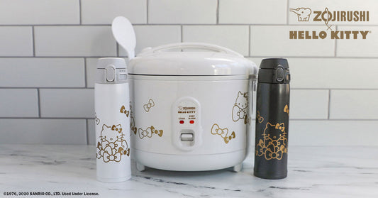 Meet the Newest Members of the Zojirushi Family and July's Product of the Month: Hello Kitty Rice Cooker and Stainless Mug