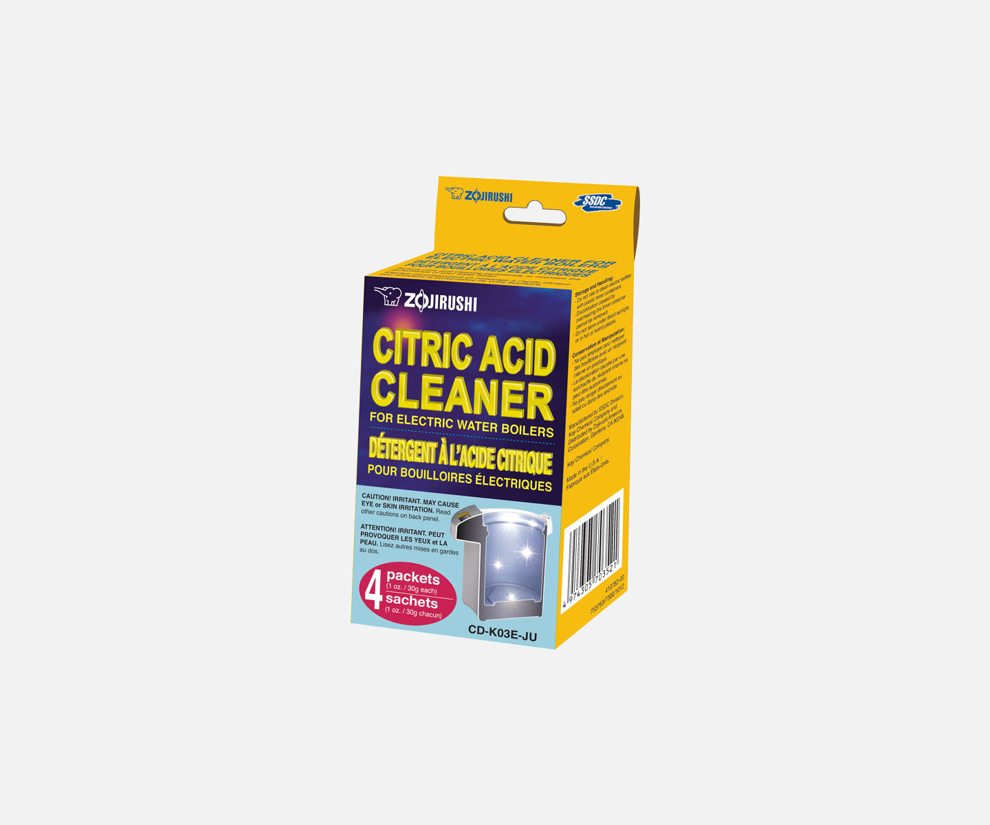 Zojirushi CD-K03EJU | Citric Acid Cleaner for Electric Water Boilers CD-K03EJU