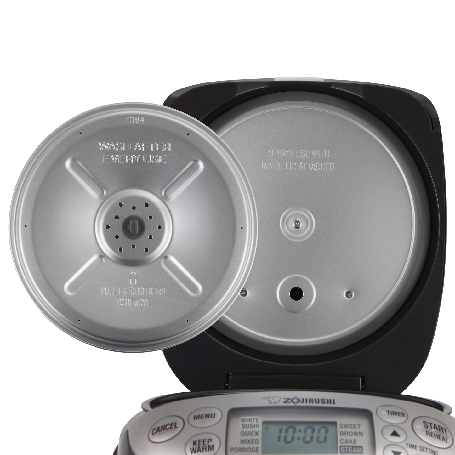 Convenient detachable inner lid for easy cleaning