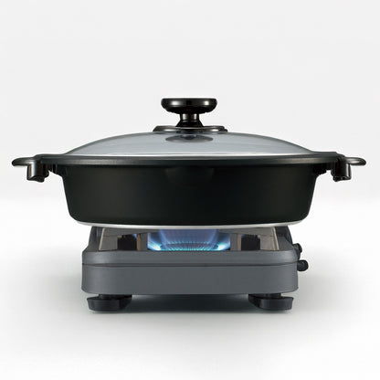 Prep quickly by using on stovetop