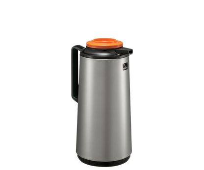 BHS-19SBXA-DECAF (Brushed Stainless with Orange Decaf Lid)