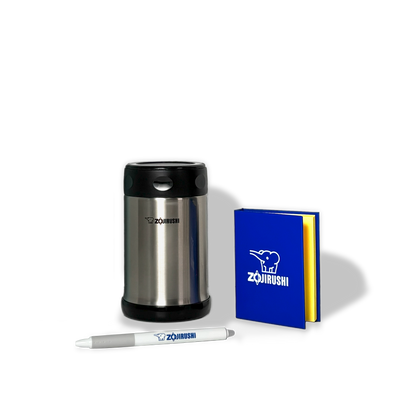 BTS25 Set: Sticky Note Book, FriXion Pen, Stainless Food Jar