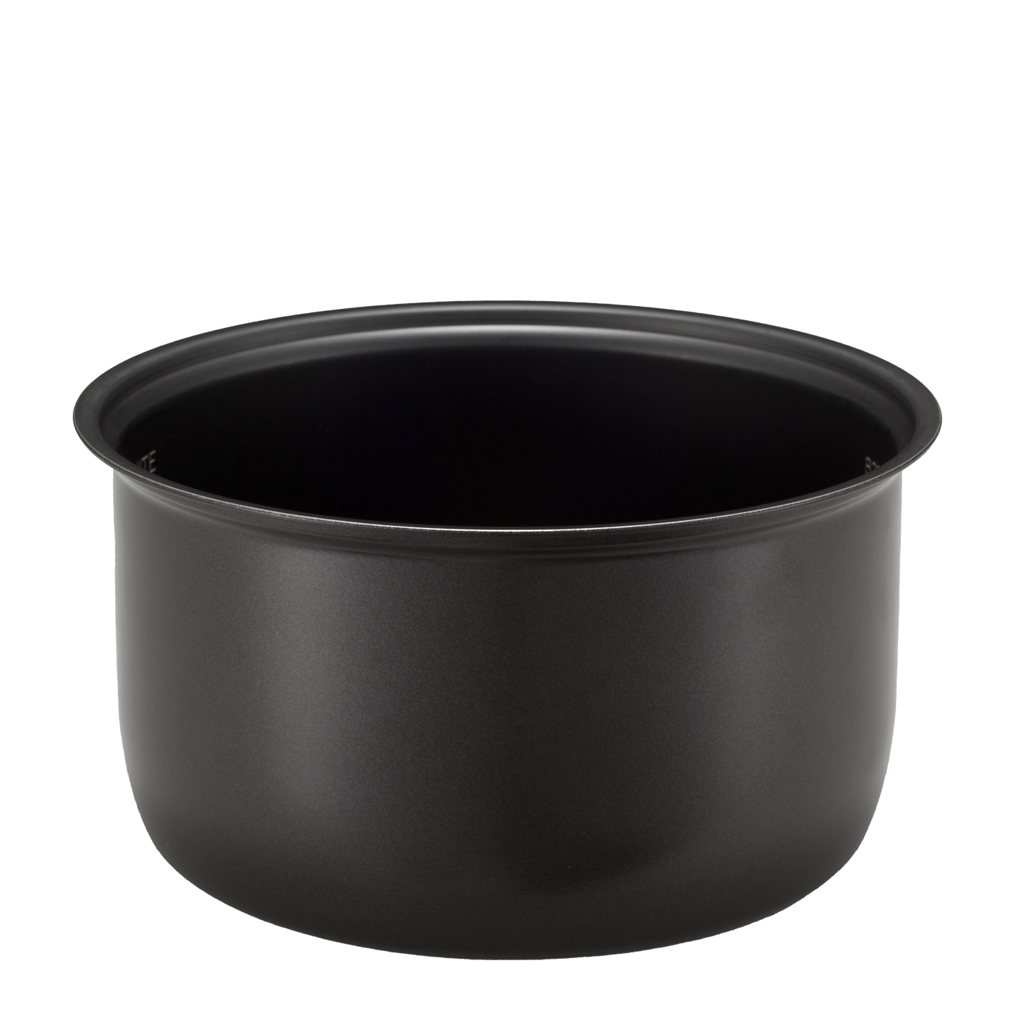 Black thick inner cooking pan and heating system provide even heating for perfectly cooked rice