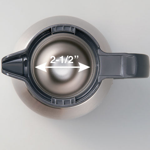2-1/2" extra wide opening