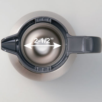 2-1/2" extra wide opening