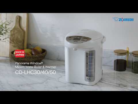Zojirushi Panorama Window Micom Water Boiler Warmer CD-LHC304050 Product Video