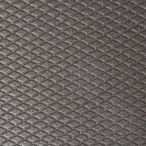 Diamond pattern cooking surface protects the nonstick coating and helps keep foods from sticking