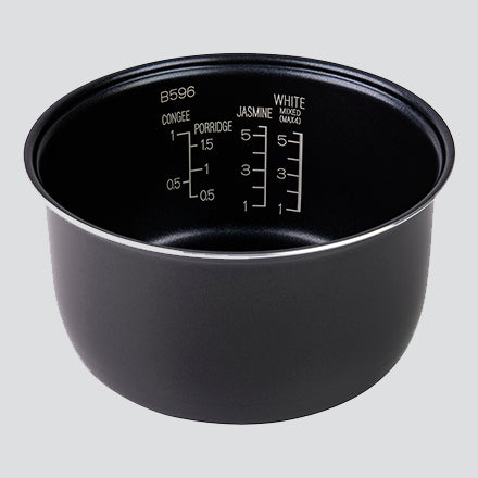 Black thick easy-to-clean nonstick coated inner cooking pan (1.5 mm)