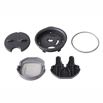 Lid disassembles for thorough cleaning